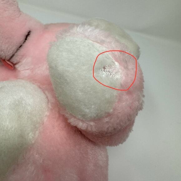 Vintage Kenner Lotsa Heart Elephant Care Bear Cousins 1984 13" Pink Plush Toy - Picture 4 of 14